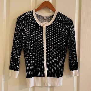 NWTO Halogen Cardigan Button-Down, 3/4 Sleeve